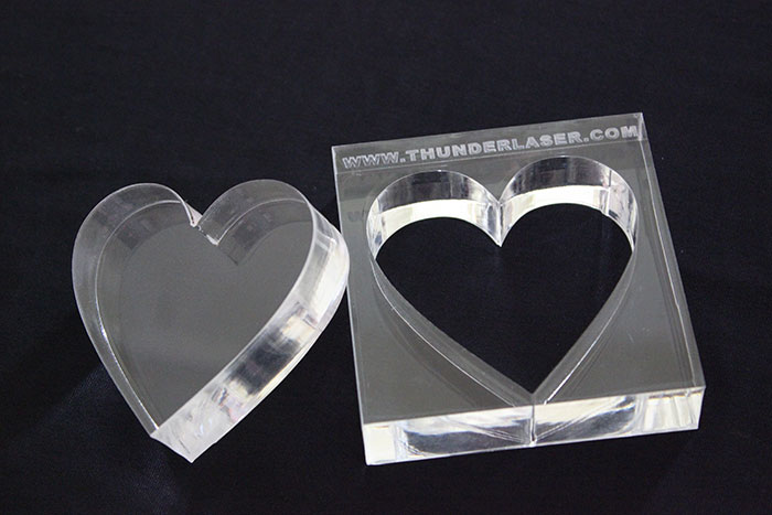 Acrylic heart laser cutter