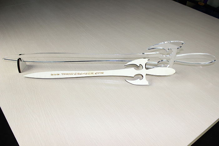 Acrylic sword laser cutter