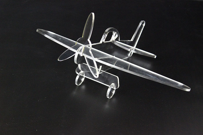 Acrylic airplane laser cutter