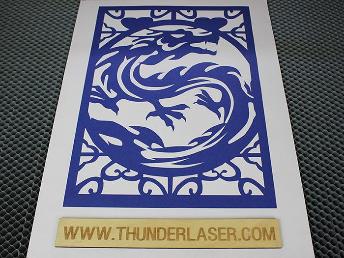 blue dragon Fabric-Leather laser cutter