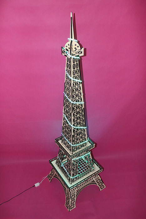 Eiffel Tower Model laser cutter