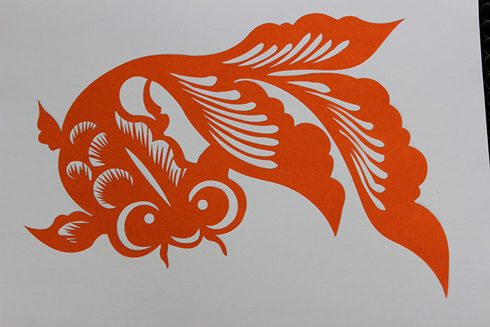 red fish Paper laser cutter