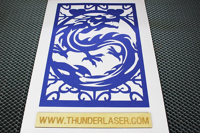 blue dragon Paper laser cutter