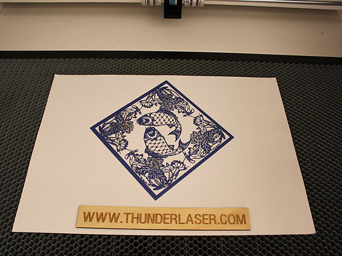 double fish Paper laser cutter