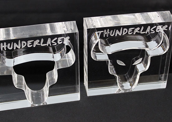 Acrylic cow head laser cutter