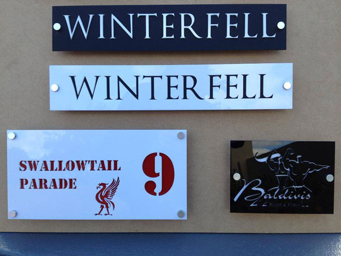 winter fell Signage-photo laser cutter