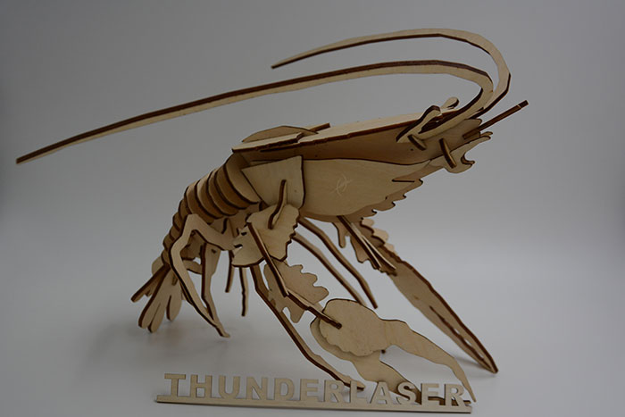 wood shrimp laser cutter