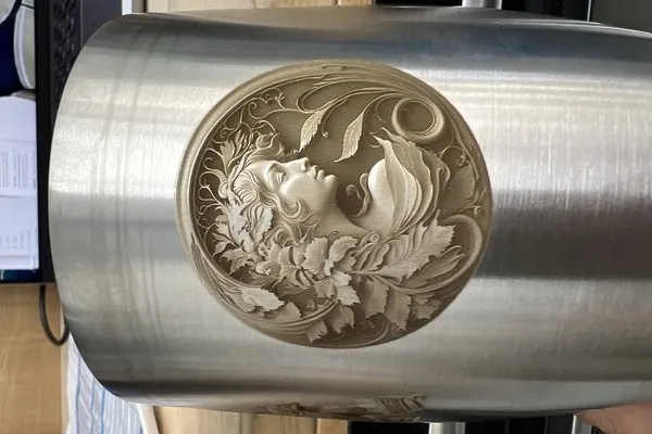 laser engraving tumbler